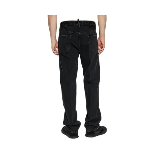Logo Patch Straight-Leg Jeans