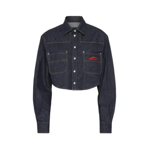 Icon Logo Embroidered Denim Shirt