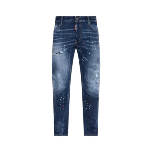 Distressed Biker Jeans