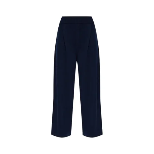 Pleated Wide-Leg Trousers