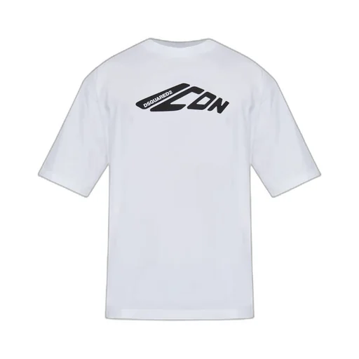 Icon Logo Printed Crewneck T-Shirt