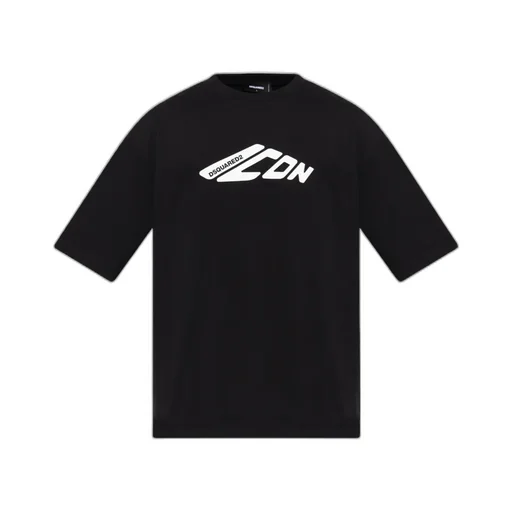 Icon Logo Printed Crewneck T-Shirt