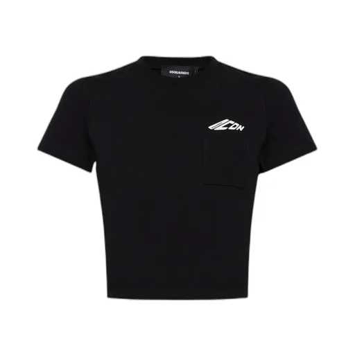 Cropped Crewneck T-Shirt