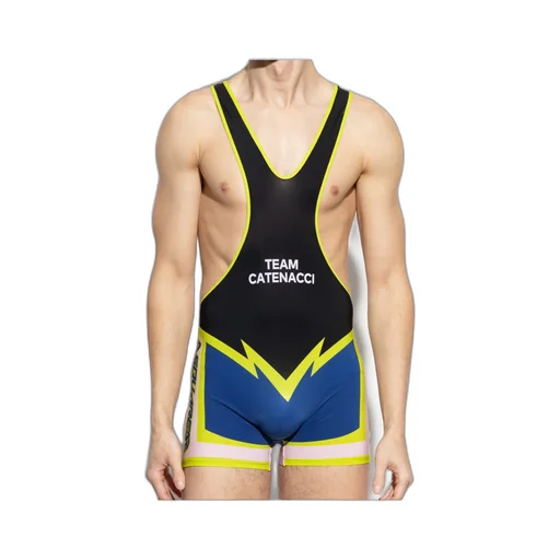 Lettering One Piece Swimsuit