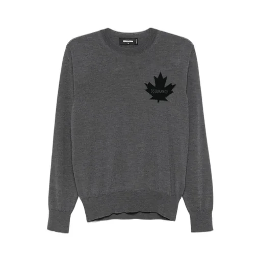 D2 Leaf Crew-Neck Sweater