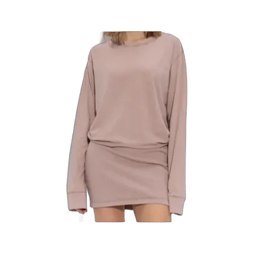 Long Sleeved Handwritten Logo Dress