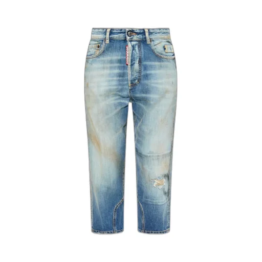 Distressed Cropped Jeans