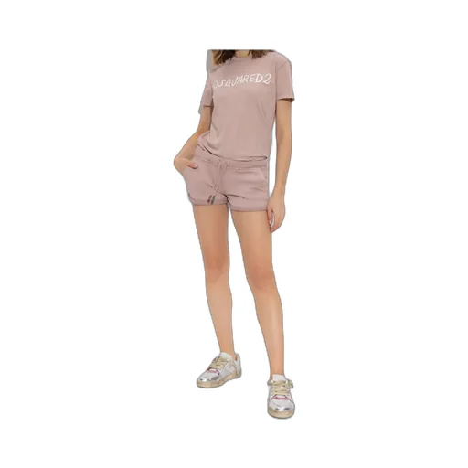Logo-Printed Rolled Trim Track Shorts