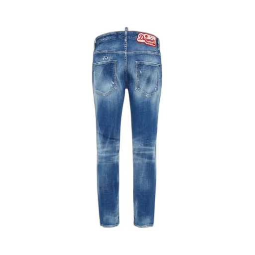 Medium Small Hole Wash Skater Jeans
