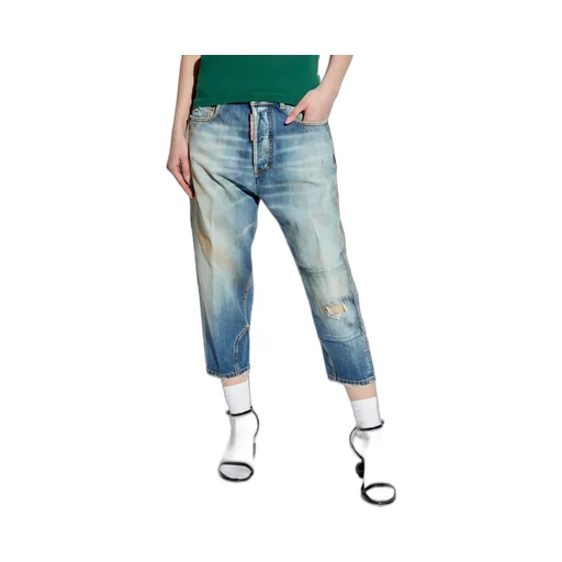 Distressed Cropped Jeans
