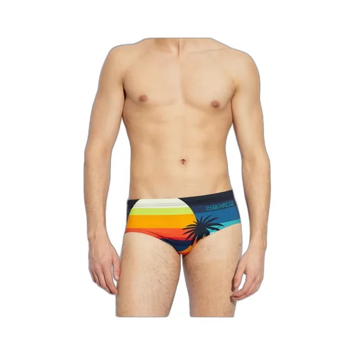 Elastic Waist Swimming Trunks