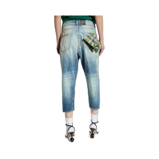 Distressed Cropped Jeans