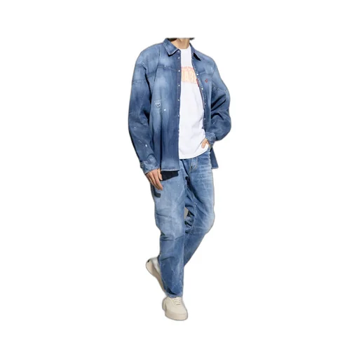 Be Cool Be Nice Wash Loose Jeans