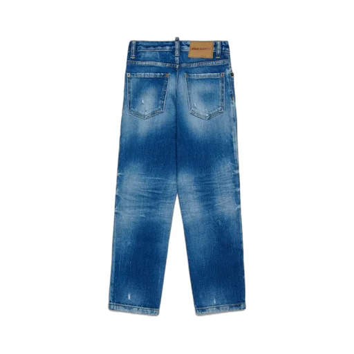 Straight Jeans With Rips