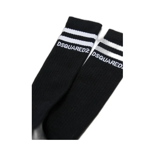 Logo Intarsia-Knit Striped Mid-Calf Socks
