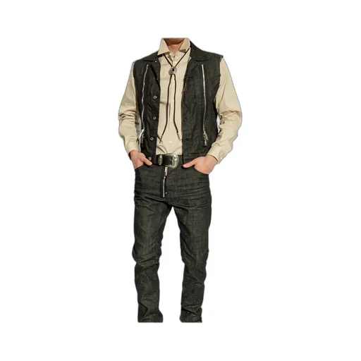 Frayed Edge Denim Vest