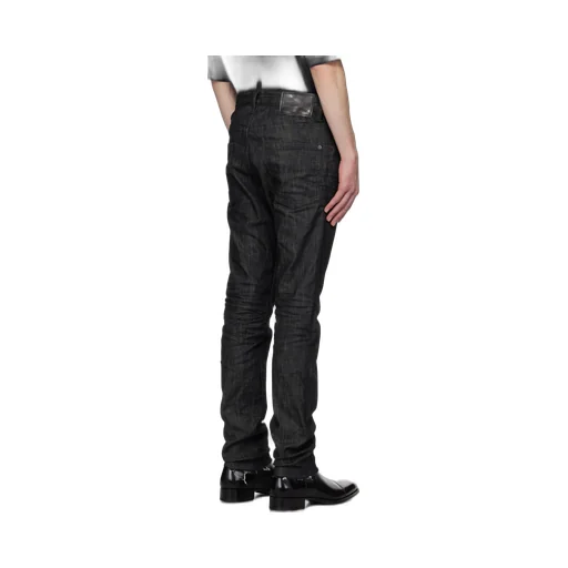 Zip-Detailed Tapered Jeans