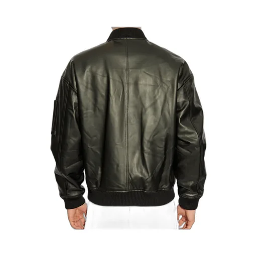Zip-Up Leather Jacket