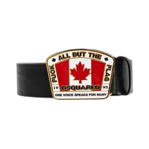 Logo Plaque Buckle Belt