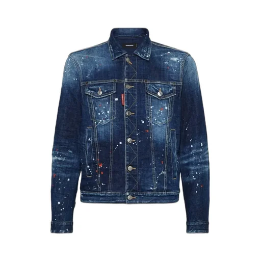Dan Paint Splattered Denim Jacket