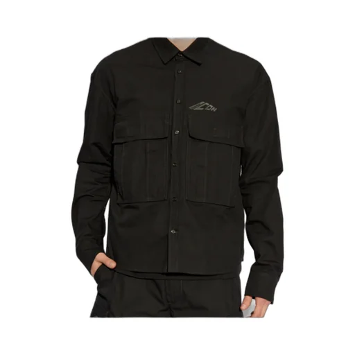 Icon Logo Printed Long-Sleeved Shirt