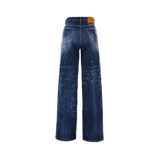 Logo-Patch Distressed Jeans