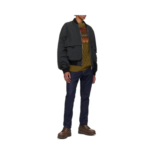 Logo Printed Bomber Jacket