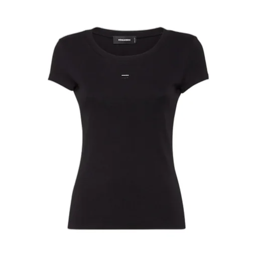 Leaf Logo Plaque Crewneck T-Shirt