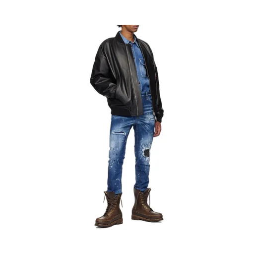 Zip-Up Leather Jacket