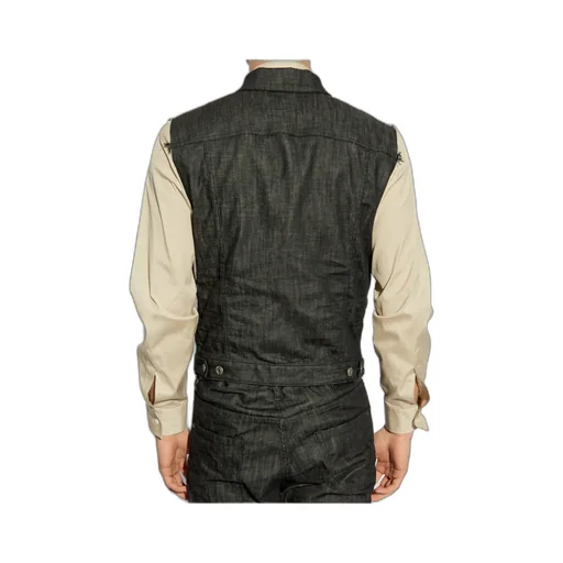 Frayed Edge Denim Vest