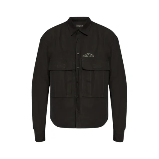 Icon Logo Printed Long-Sleeved Shirt