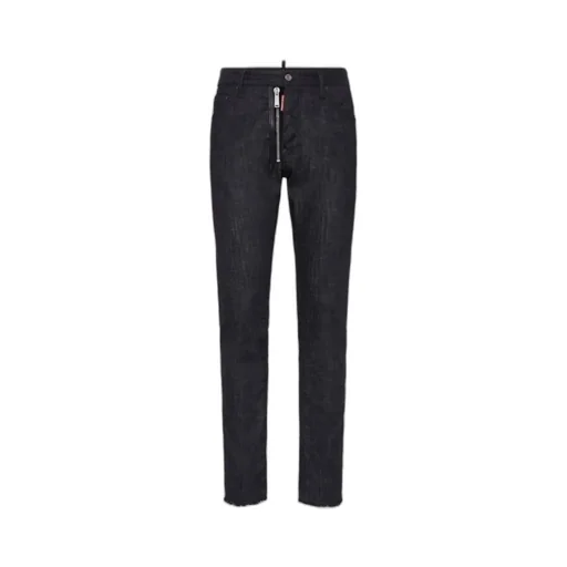Zip-Detailed Tapered Jeans