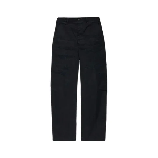 Distressed Straight-Leg Pants