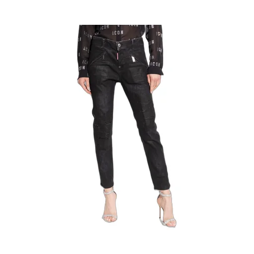 High-Waist Skinny-Cut Embellished Jeans