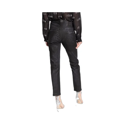 High-Waist Skinny-Cut Embellished Jeans