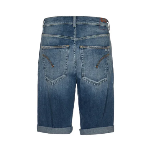 High-Waist Distressed Denim Shorts