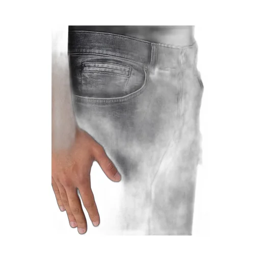 Denim Trousers With Belt Loops