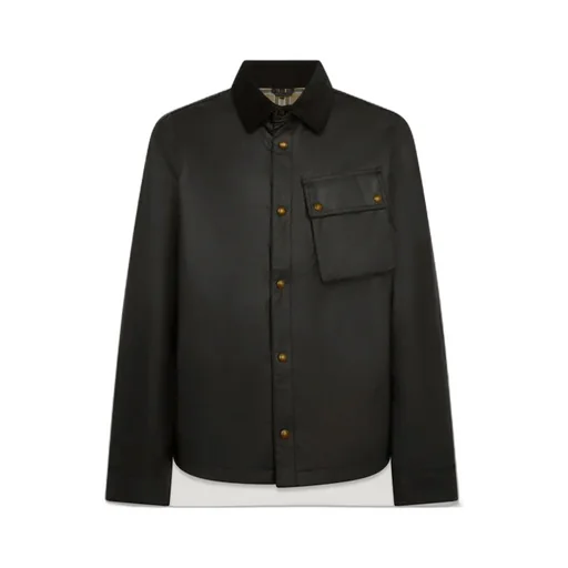 Waxed Velvet-Collar Jacket