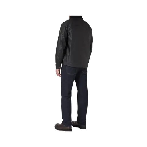 Waxed Velvet-Collar Jacket