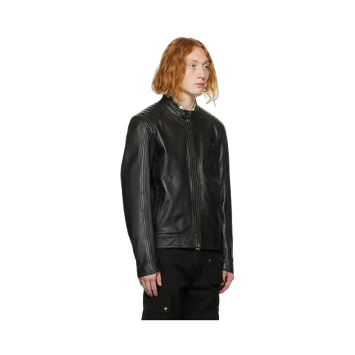 V Racer Leather Jacket