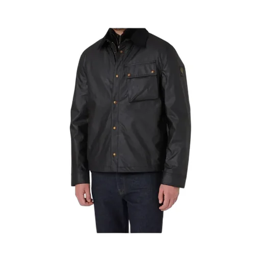 Waxed Velvet-Collar Jacket