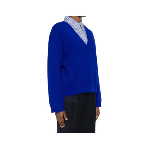 Long-Sleeved V-Neck Sweater