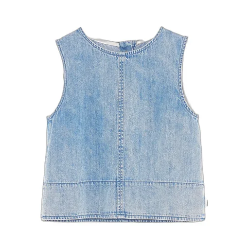 Button-Back Sleeveless Top