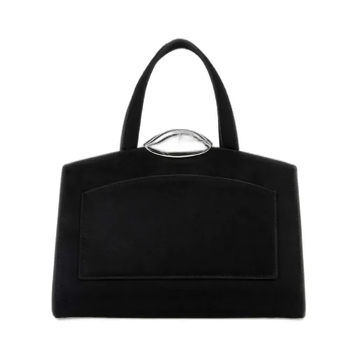 Clasp Fastened Shoulder Bag