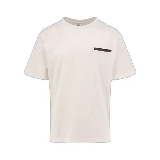 Leather Tab Crew Neck T-Shirt