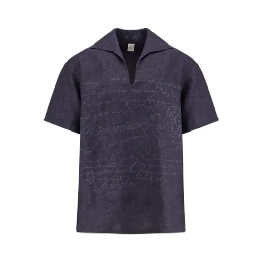 Script Detailed Collared Shirt