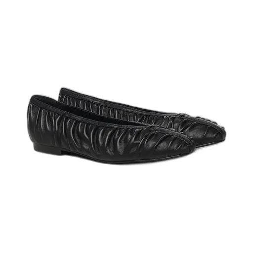Ruched Round Toe Flat Shoes