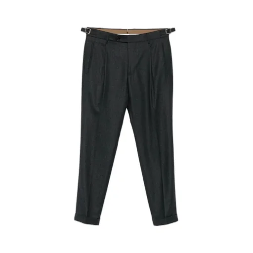 Pleated Side-Buckle Trousers