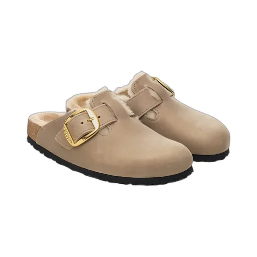 Boston Big Buckle Mules