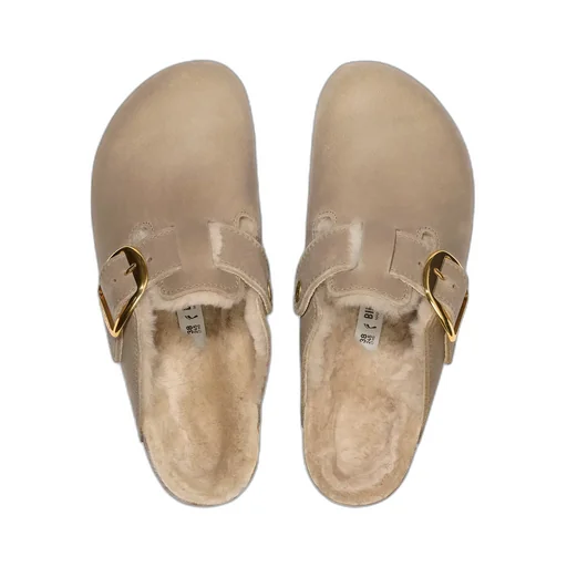 Boston Big Buckle Mules